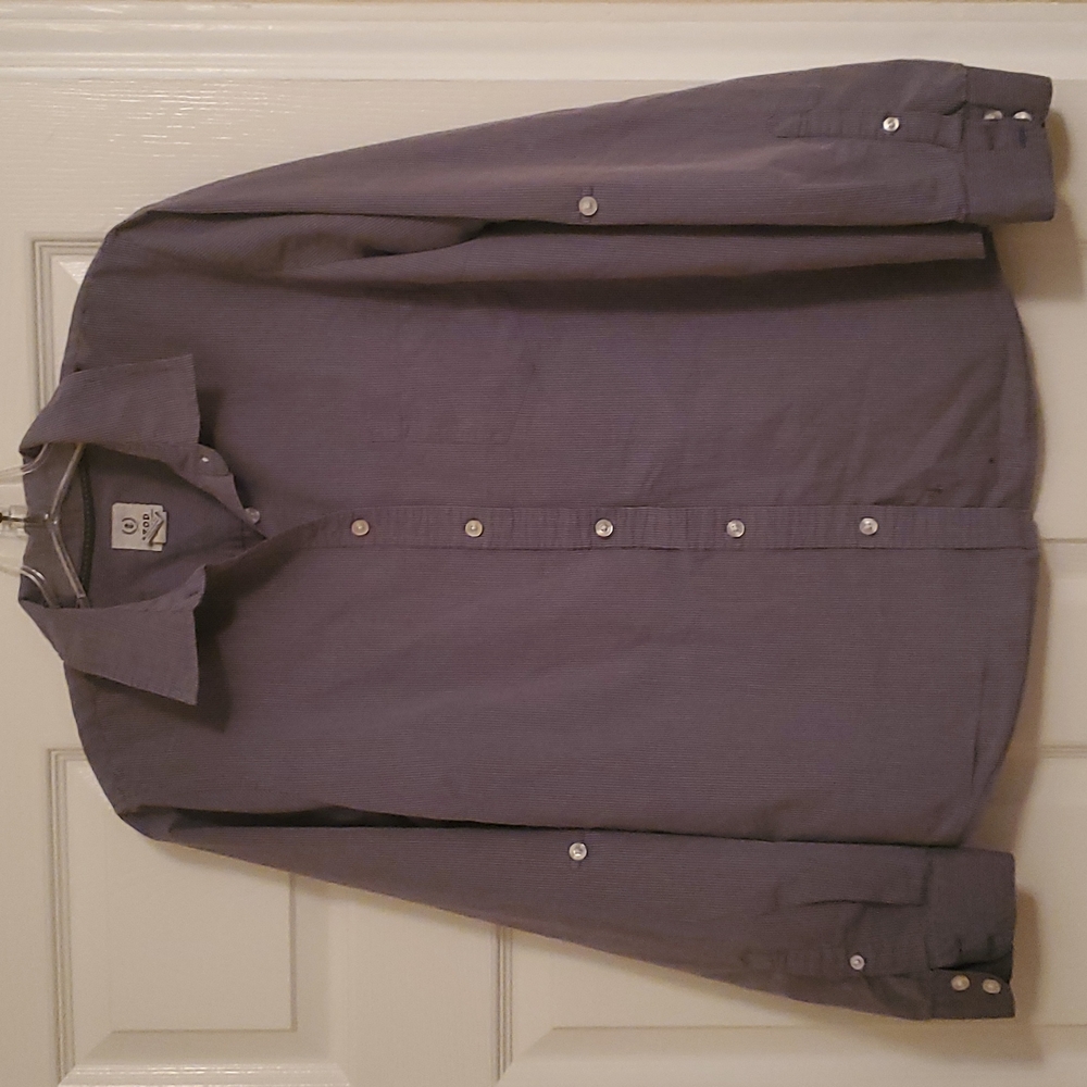 Blue striped Izod button down
